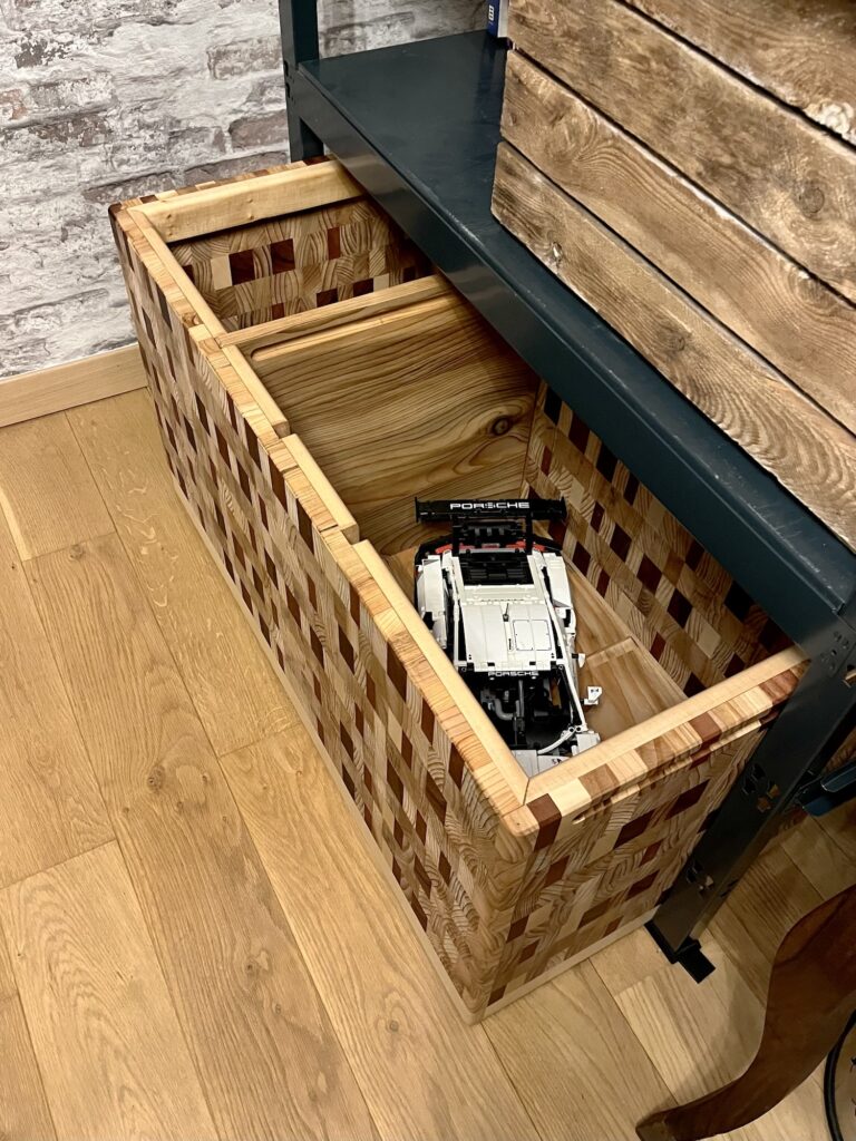 la Porsche dans la caisse